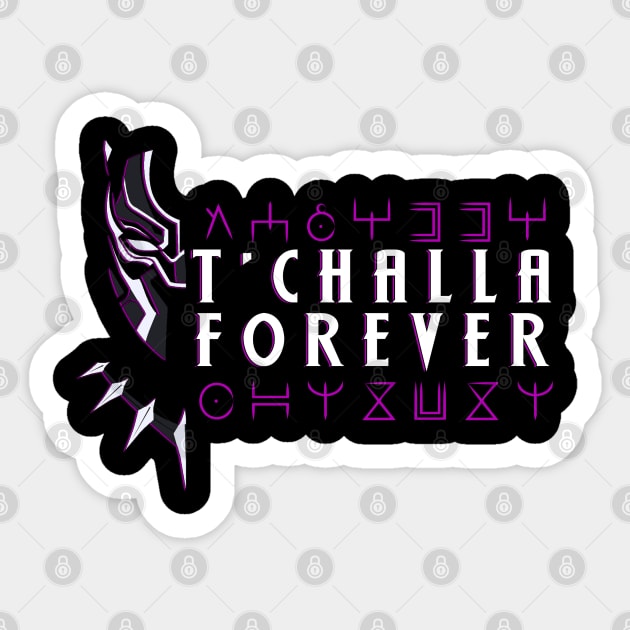 TChalla 4Ever Sticker by ComicBook Clique